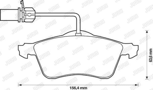 Brake Pad Set, disc brake 573106J