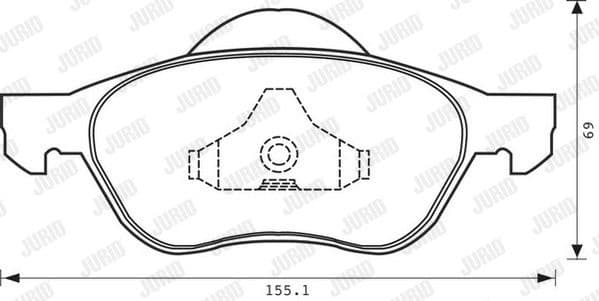 Brake Pad Set, disc brake 573025J