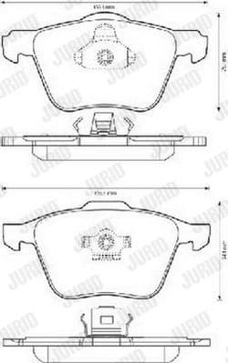 Brake Pad Set, disc brake 573143J