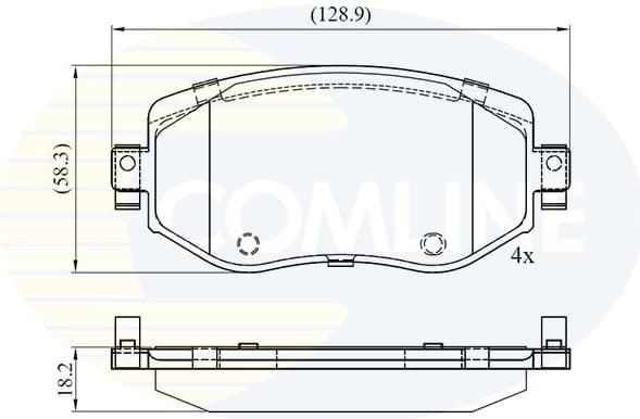 Brake Pad Set, disc brake CBP06125