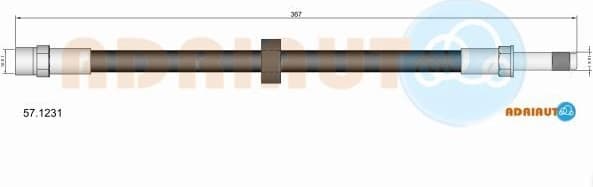 Brake hose front 57.1231