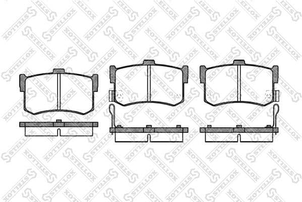 Brake Pad Set, disc brake 253 002-SX