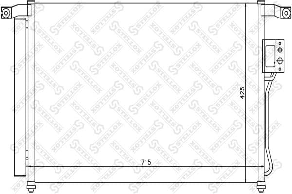 Condenser, air conditioning 10-45203-SX