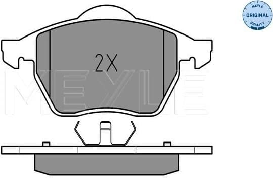 Brake Pad Set, disc brake MEYLE-ORIGINAL: True to OE. 025 216 2419