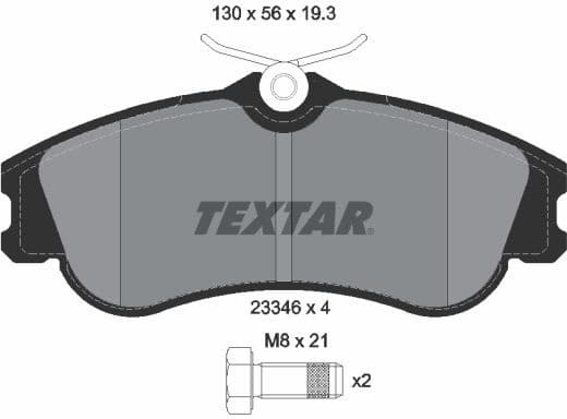 Brake Pad Set, disc brake Q+ 2334602