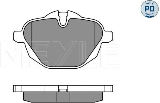 Brake Pad Set, disc brake MEYLE-PD: Advanced performance and design. 025 245 6118/PD