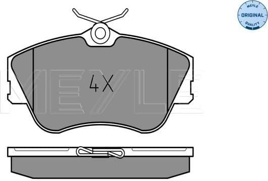 Brake Pad Set, disc brake MEYLE-ORIGINAL: True to OE. 025 214 7919