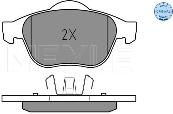 Brake Pad Set, disc brake MEYLE-ORIGINAL: True to OE. 025 232 4818