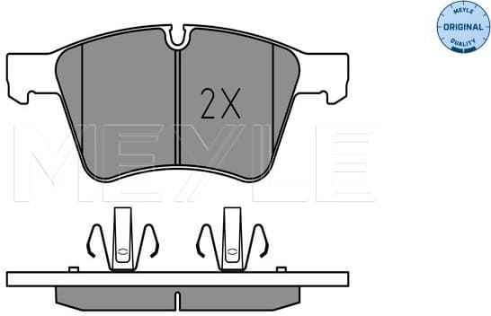Brake Pad Set, disc brake MEYLE-ORIGINAL: True to OE. 025 241 5120