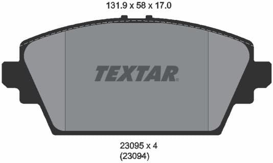Brake Pad Set, disc brake 2309501