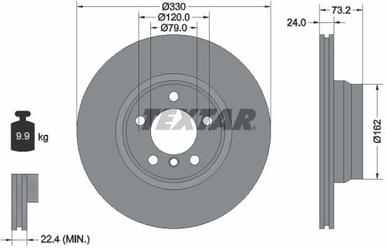 Brake Disc PRO+ 92242005