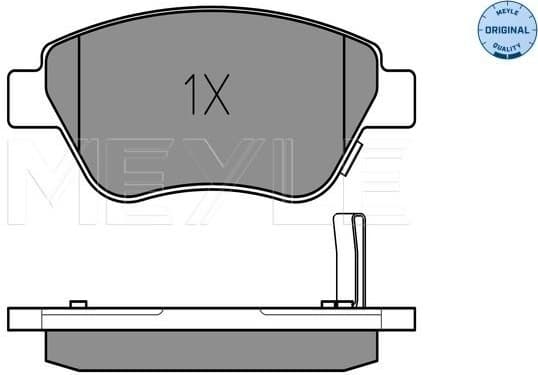 Brake Pad Set, disc brake MEYLE-ORIGINAL: True to OE. 025 239 8217/W