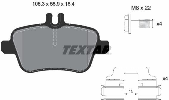 Brake Pad Set, disc brake Q+ 2484801