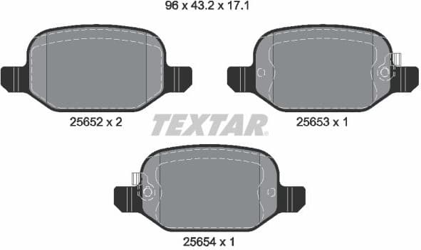 Brake Pad Set, disc brake Q+ 2565201