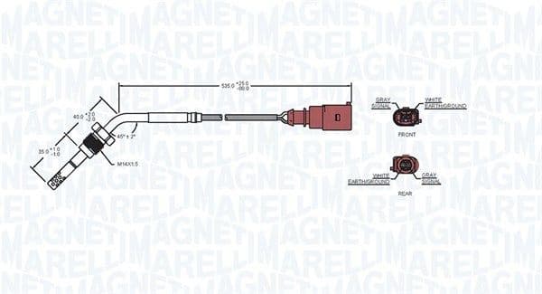 Sensor, exhaust gas temperature 172000213010