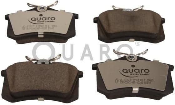 Brake Pad Set, disc brake QUARO SILVER CERAMIC QP7107C