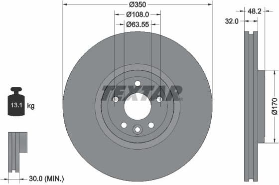 Brake Disc PRO+ 92308205