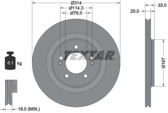 Brake Disc PRO 92296203