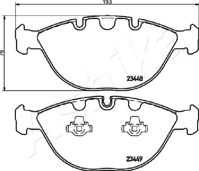 Brake Pad Set, disc brake 50-00-0131