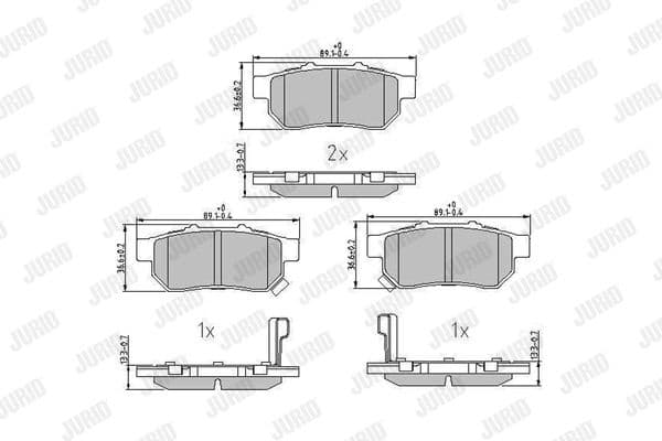Brake Pad Set, disc brake 572473J