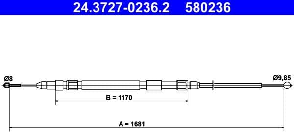 Cable Pull, parking brake 24372702362