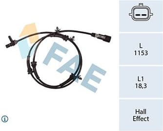 Sensor, wheel speed 78435