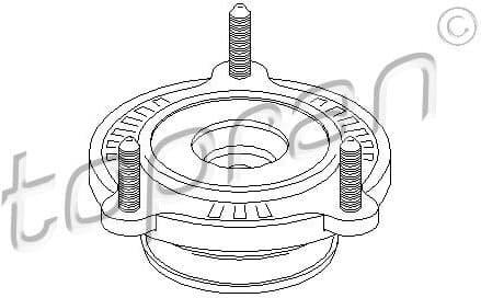 Suspension Strut Support Mount 722 654
