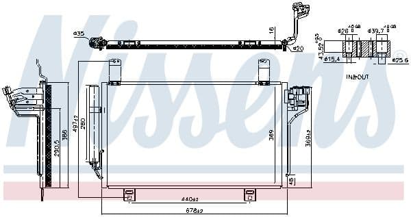 Condenser, air conditioning ** FIRST FIT ** 941202