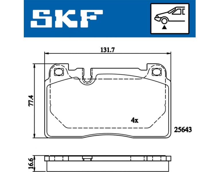 Brake Pad Set, disc brake VKBP80225