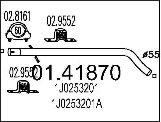 Exhaust Pipe 01.41870