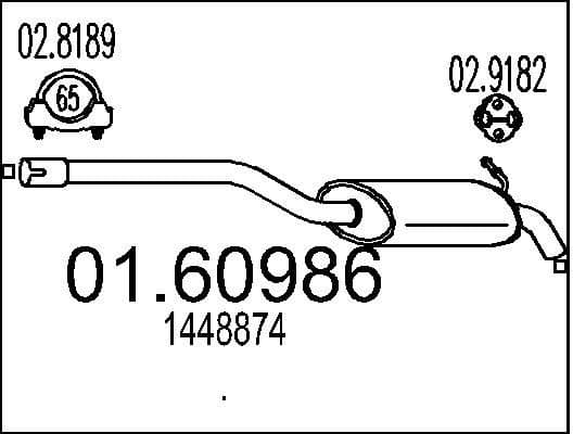 Rear Muffler 01.60986