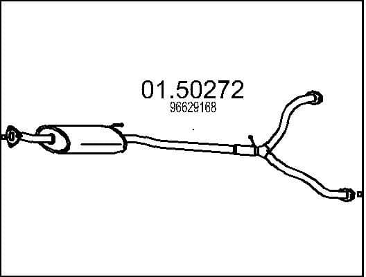 Centre Muffler 01.50272
