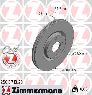 Brake Disc COAT Z 250.5713.20