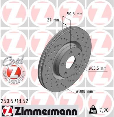 Brake Disc SPORT BRAKE DISC Z 250.5713.52