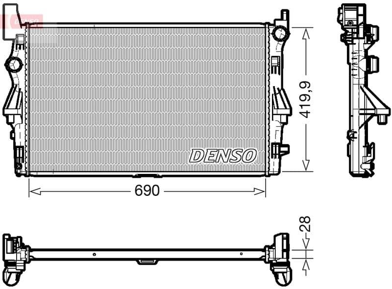 Radiator, engine cooling DRM17113