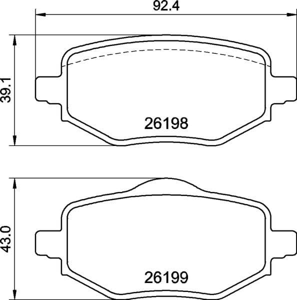 Brake Pad Set, disc brake PRIME LINE P 61 140
