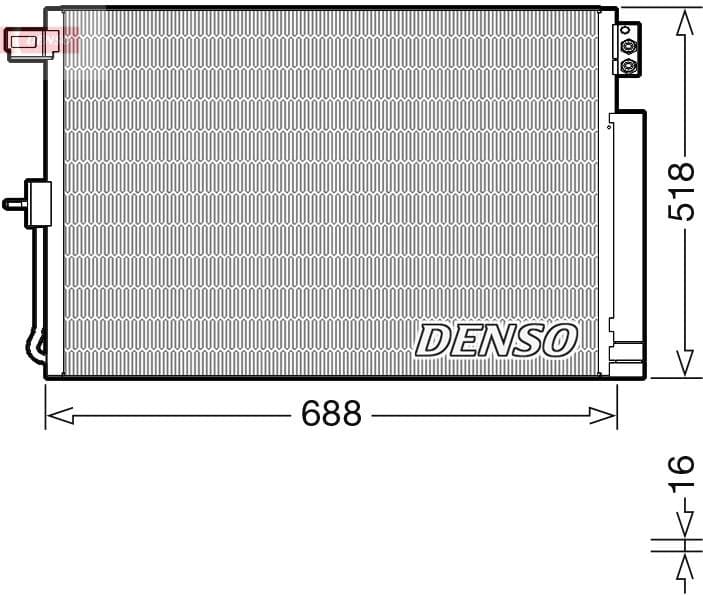 Condenser, air conditioning DCN06019