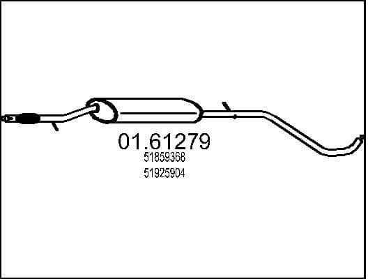 Rear Muffler 01.61279