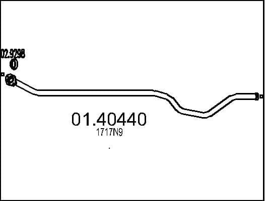 Exhaust Pipe 01.40440