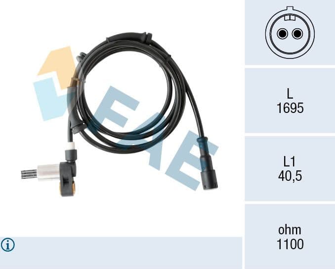 Sensor, wheel speed 78557