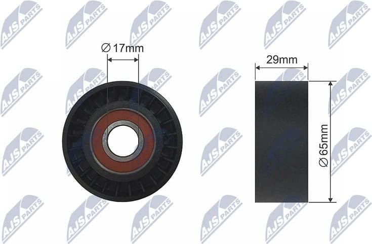 Tensioner Pulley, V-ribbed belt RNK-AR-000