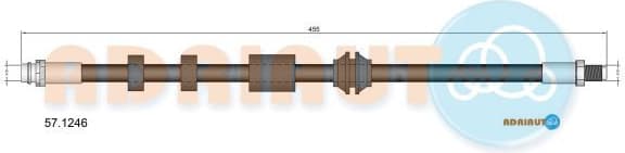 Brake hose front 57.1246