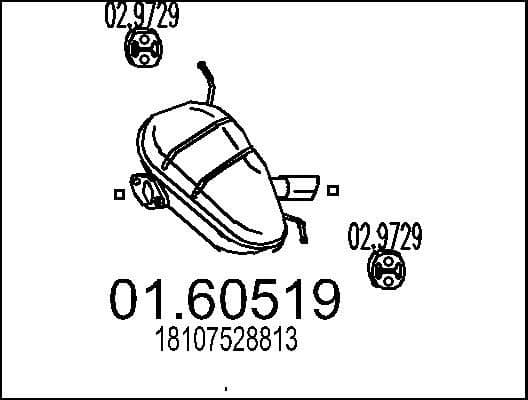 Rear Muffler 01.60519