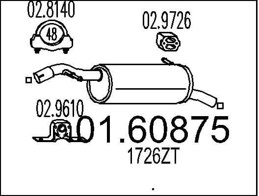 Rear Muffler 01.60875