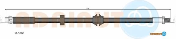 Brake hose rear 05.1252