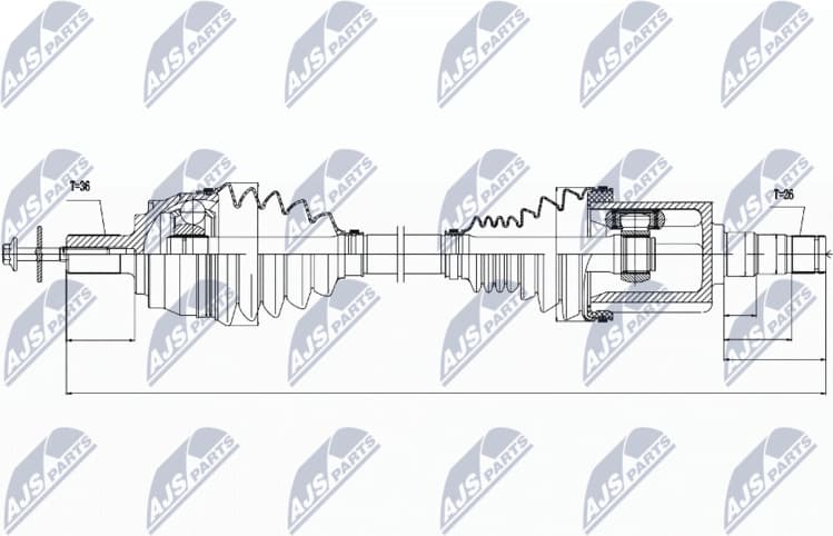 Drive Shaft NPW-VV-030