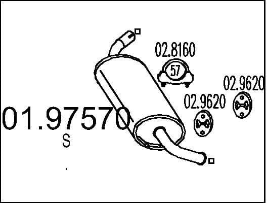 Rear Muffler 01.97570