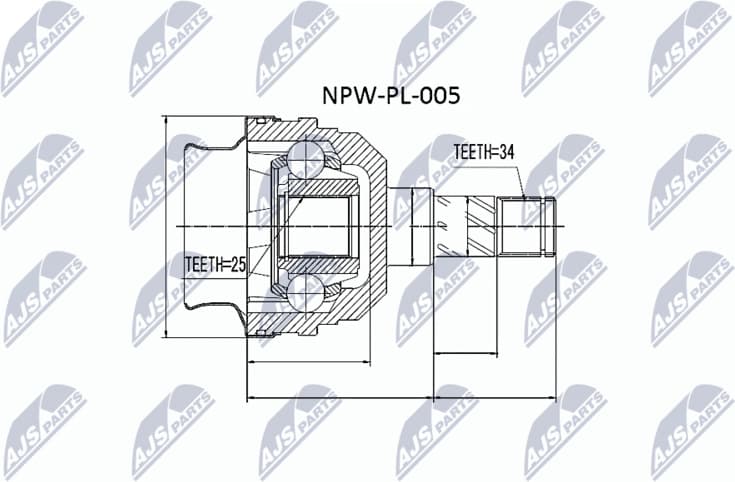Joint Kit, drive shaft NPW-PL-005