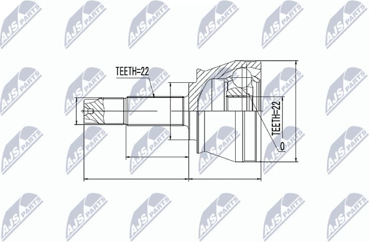 Joint Kit, drive shaft NPZ-FT-046