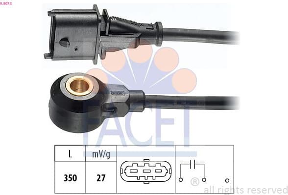 Knock Sensor Made in Italy - OE Equivalent 9.3074